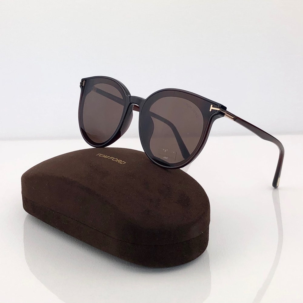 New TOM FORD Brown Rounded Sunglasses 807-K - Picture 3 of 16